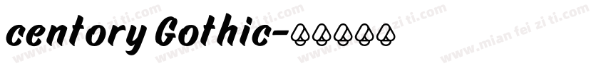 centory Gothic字体转换